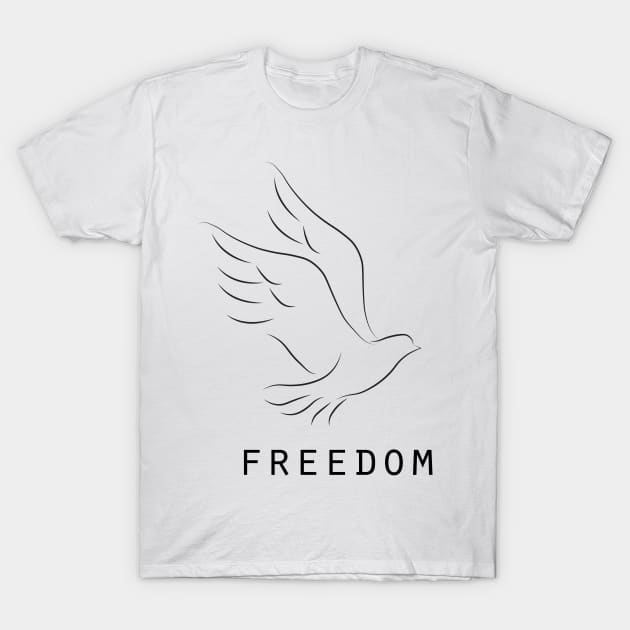 freedom T-Shirt by saber fahid 